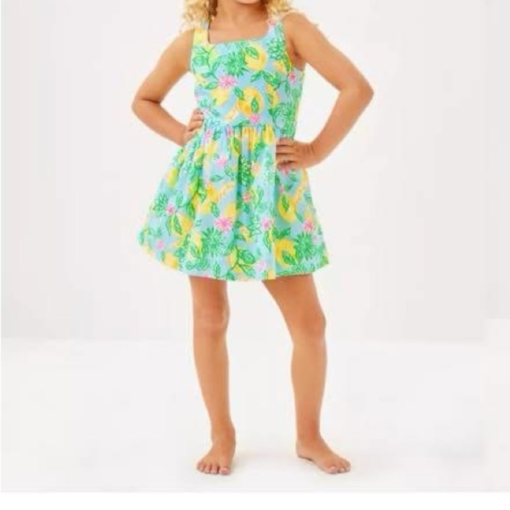 Lilly Pulitzer Bellefleur Dress in Bluette Make Lemonade Print